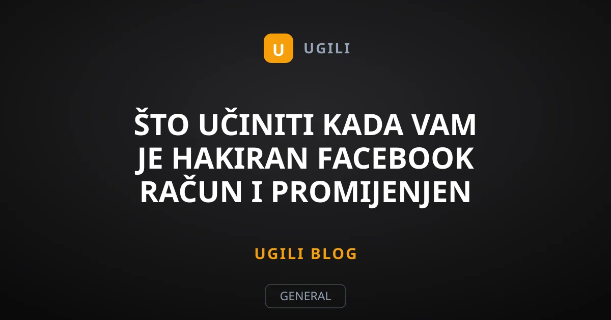 Što učiniti kada vam je Hakiran Facebook račun i promijenjen e-mail?